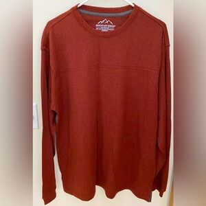 ‘Mountain Ridge’ Men’s Henley, Size Large (big & tall)
